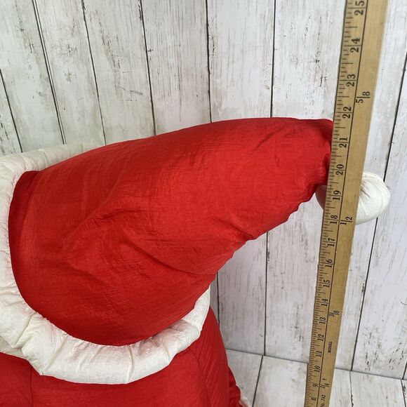 Large Department 56 Santa Claus Puffy Nylon Plush - Vintage - Picture 11 of 13